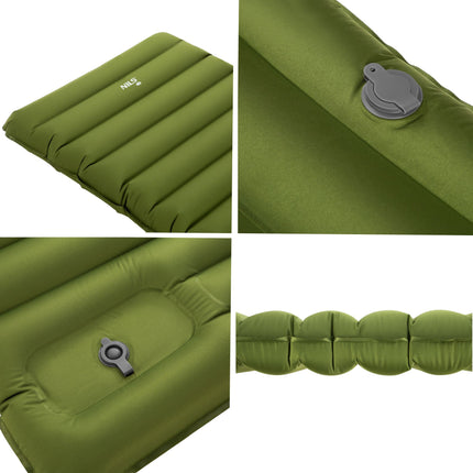 Camping Sleeping Mat With Built-In Pump, 10 cm Thick