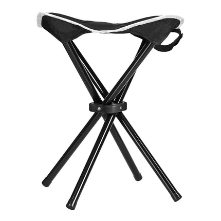Camping Stool, Black, Foldable, Lightweight