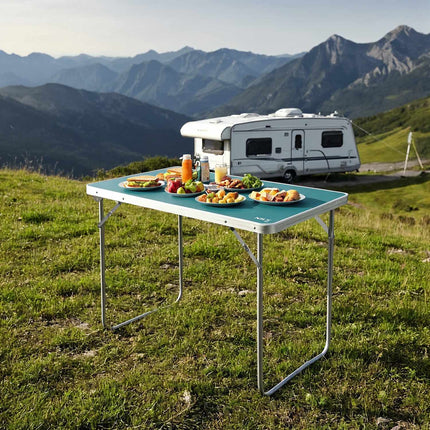 Camping Table, 60x40x50 cm, Blue, Portable
