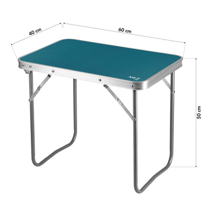 Camping Table, 60x40x50 cm, Blue, Portable