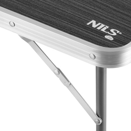 Camping Table 80x60x70 cm, Dark Grey, Portable