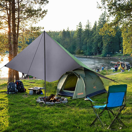 Camping Tarp 300x300 cm, Green, Waterproof