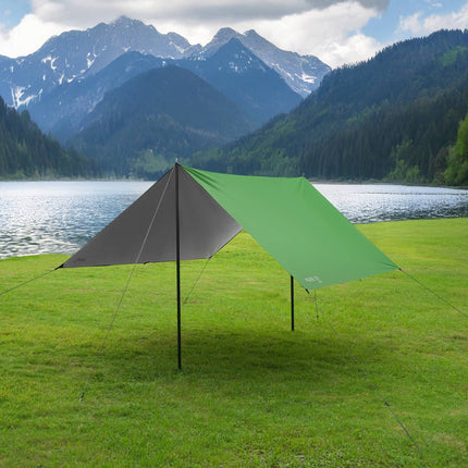Camping Tarp 300x300 cm, Green, Waterproof