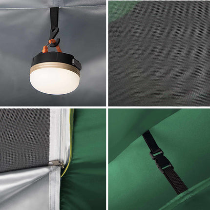 Camping Tent, 3-Person, 3000mm Waterproof