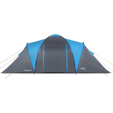 Camping Tent, 4-Person, Blue-Gray