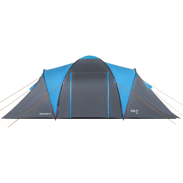 Camping Tent, 4-Person, Blue-Gray
