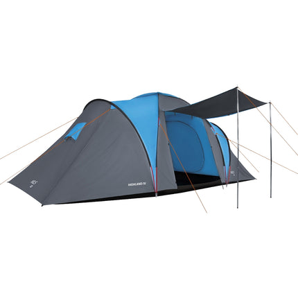 Camping Tent, 4-Person, Blue-Gray