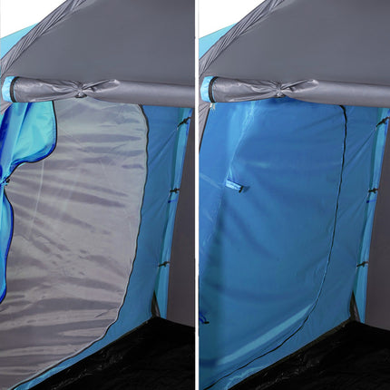 Camping Tent, 4-Person, Blue-Gray