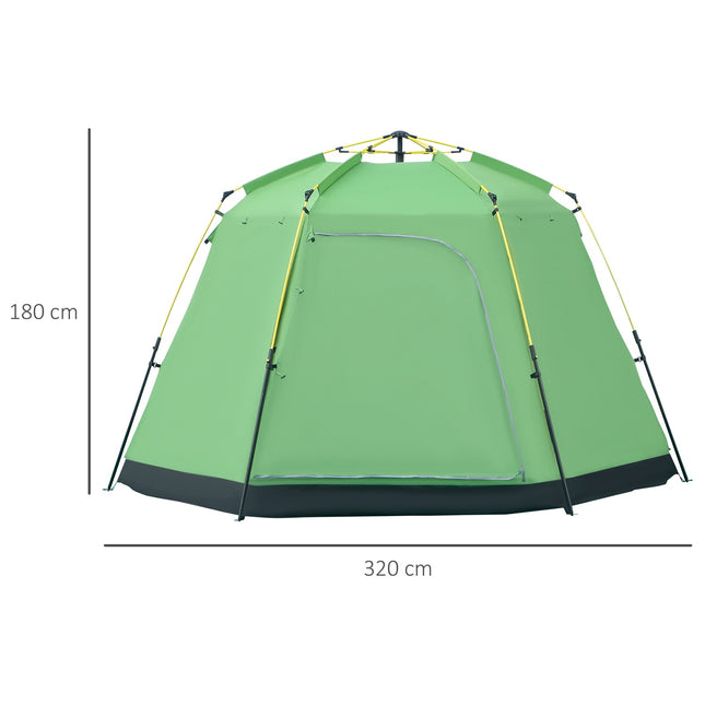 6-person family dome camping tent, waterproof, easy installation