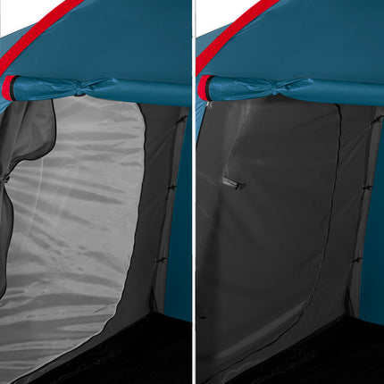 Camping Tent, Blue-Light Gray, 2-Person, Waterproof