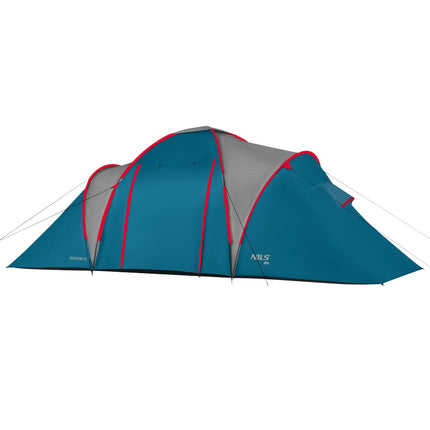 Camping Tent, Blue/Light Gray, 4-Person