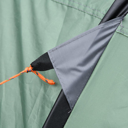 Camping tent for 4-5 people, dark green/grey, waterproof