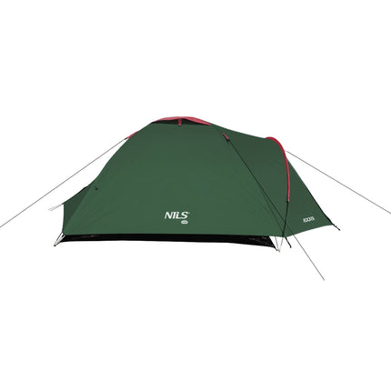 Camping Tent, Green-Red, 2-Person, Lightweight
