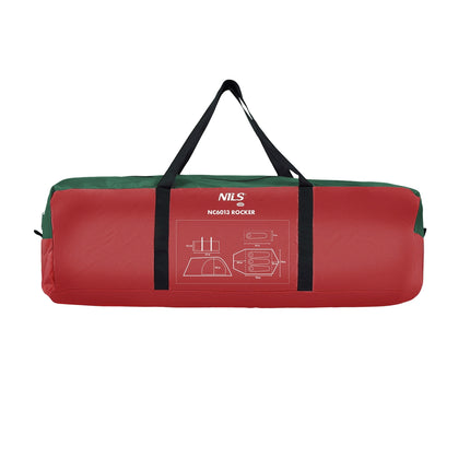 Camping Tent, Green-Red, 2-Person, Lightweight