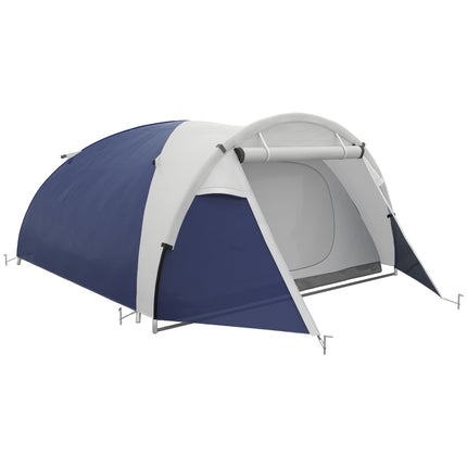 Camping Tent for 3-4 People, Waterproof, Blue