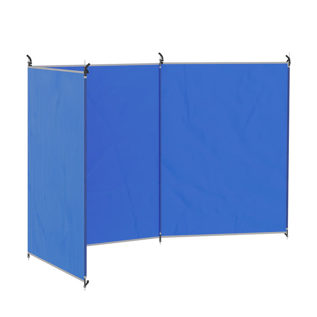 Camping Windbreak Privacy Screen 450x150cm, Blue
