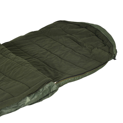 Camping blanket sleeping bag - 4 seasons, foldable, green