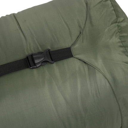 Camping blanket sleeping bag - 4 seasons, foldable, green