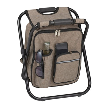 Camping chair foldable beige