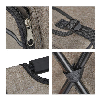 Camping chair foldable beige