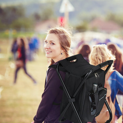 Camping chair foldable black