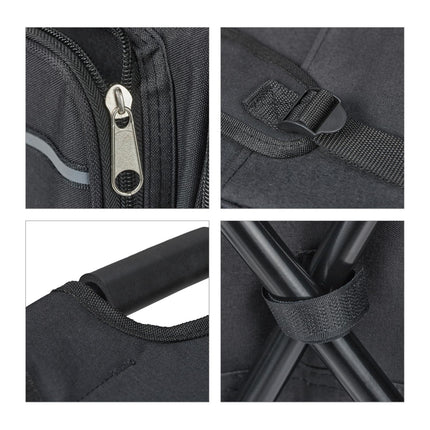 Camping chair foldable black