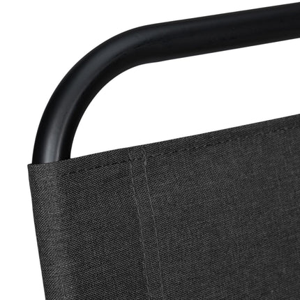 Camping chair with backrest black