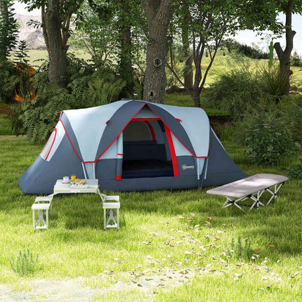 Folding aluminum camping table with 4 chairs - lightweight