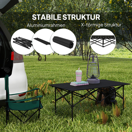 Camping table - aluminium, foldable, light, 2-person