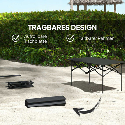 Camping table - aluminium, foldable, light, 2-person
