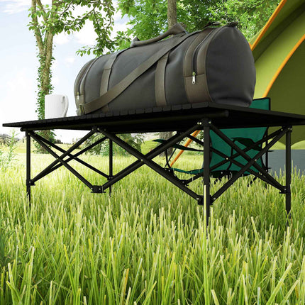 Camping table - aluminium, foldable, light, 2-person
