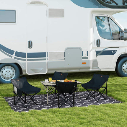 Folding aluminum camping table - light, 95 x 55 cm, khaki