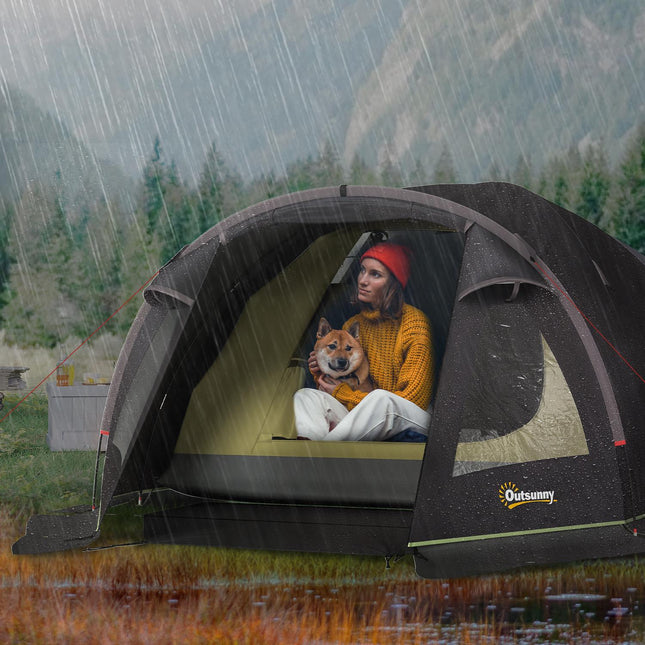 4-Person Tunnel Tent, Lightweight, UV 50+ Protection