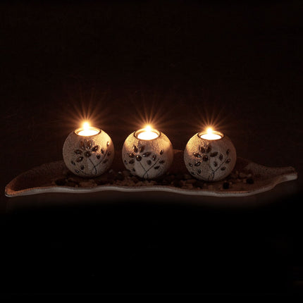Candle holder with tealight holder