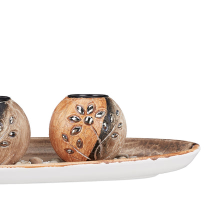 Candle holder with tealight holder
