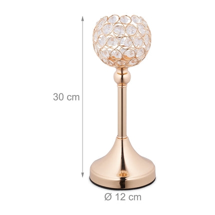 Candlestick in crystal, 2 pcs