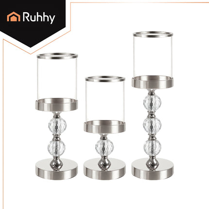 Candlestick-lantern set of 3 pcs. Ruhhy 22314