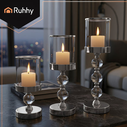 Candlestick-lantern set of 3 pcs. Ruhhy 22314