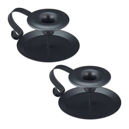 Candlestick with handle set of 2