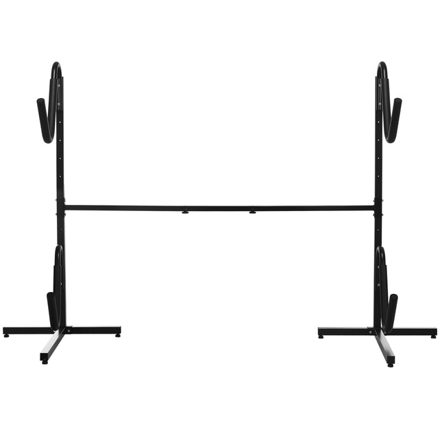 Adjustable metal kayak and canoe stand - Holds 2 boards