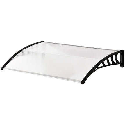 Wave-shaped exterior door made of polycarbonate, UV protected, 90x150cm