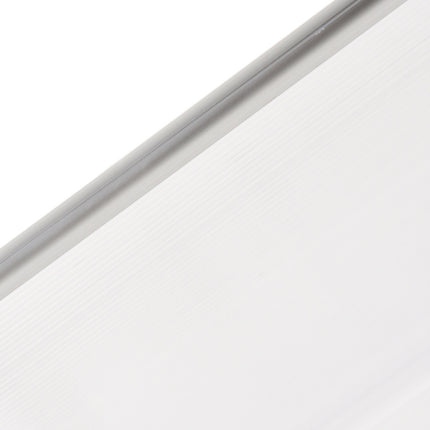 Wave-shaped exterior door made of polycarbonate, UV protected, 90x150cm