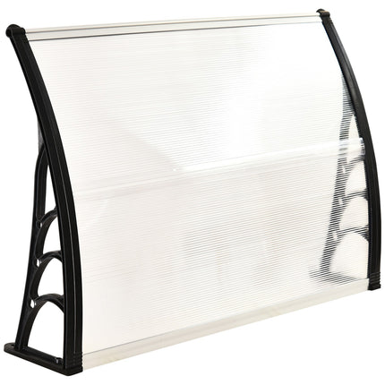 Outer door cover made of polycarbonate, Transparent, 120x75 Cm