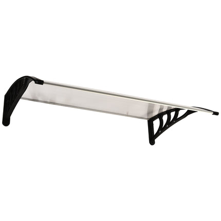 Outer door cover made of polycarbonate, Transparent, 120x75 Cm