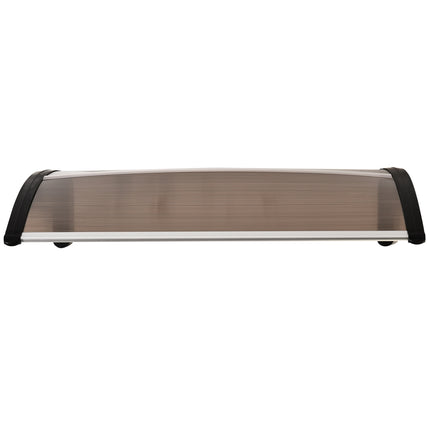 Weather-resistant exterior door in polycarbonate, brown, 120x75cm