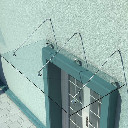 Glass chapel - Safety glass, Stainless Steel, 200x90 cm