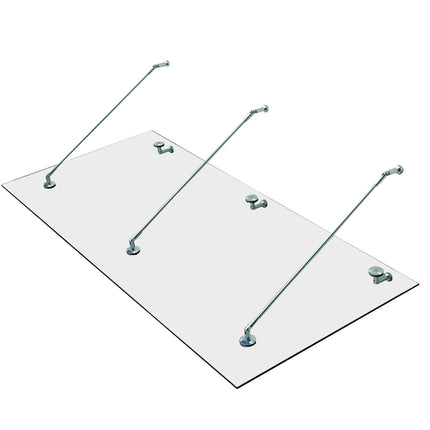 Glass chapel - Safety glass, Stainless Steel, 200x90 cm