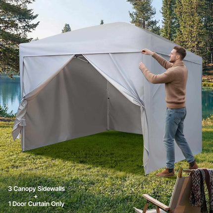 Canopy Sidewalls 4 Pack, 3 x 3 m, Waterproof, White