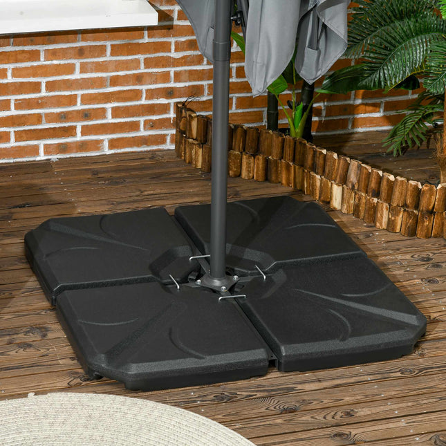 Cantilever Umbrella Base Weights, HDPE, 56kg Capacity