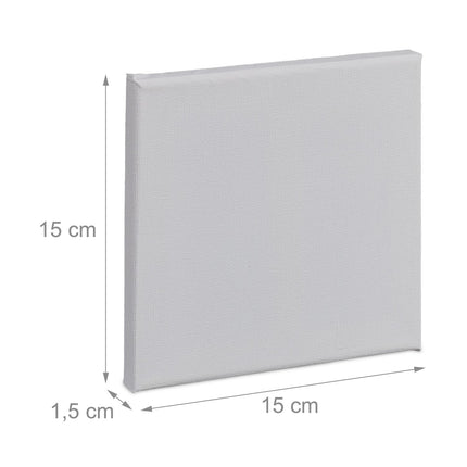 Canvas square set of 10